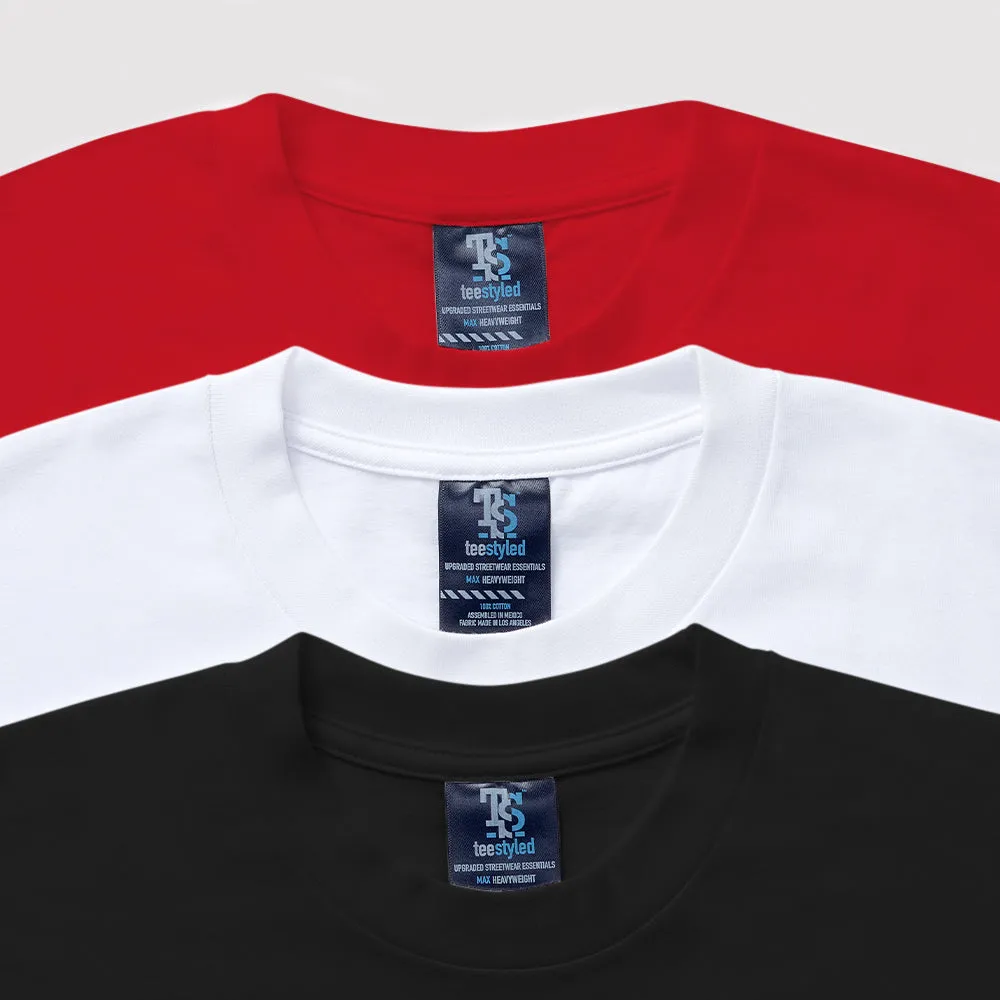 3-PACK | 9 OZ. MAX WEIGHT T-SHIRTS