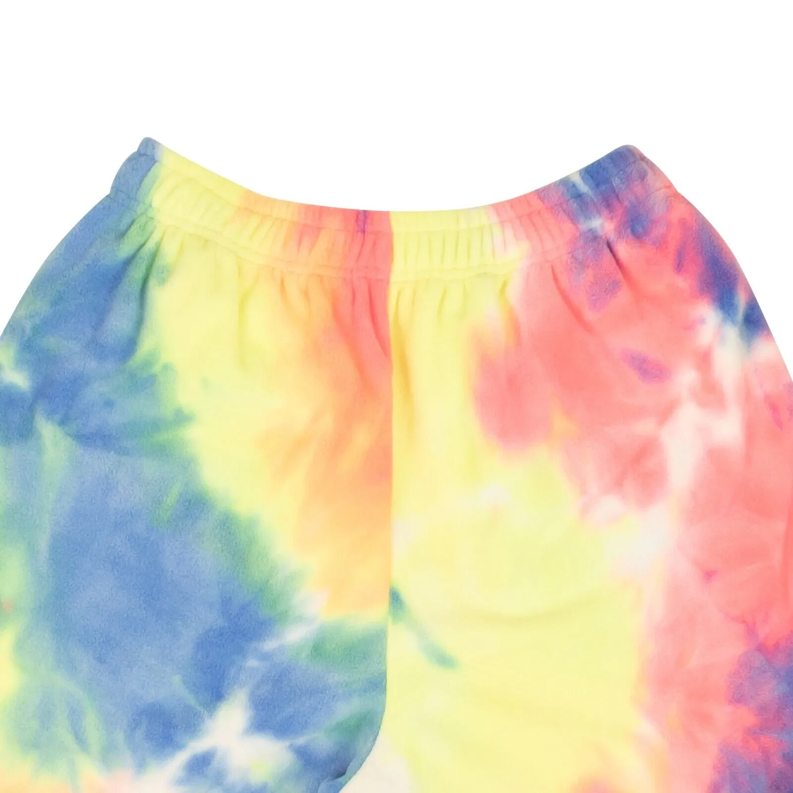 BOSSI Multicolor Tie Dye Polyester Fleece Shorts