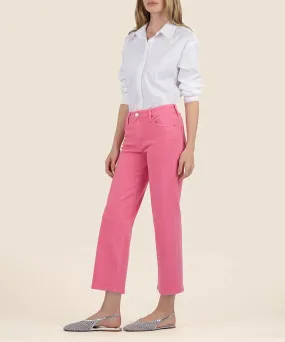 Charolette High Rise Wide Leg- Sugar Coral