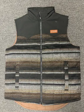 Cinch Men's Quilted Reversible Black/Brown Vest