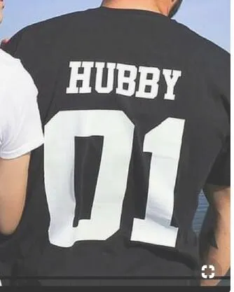 wifey and hubby 01 Couples T-Shirt Couples Honeymoon Romance Love Marriage Tees Couples Gifts Clothing Trendy Tops