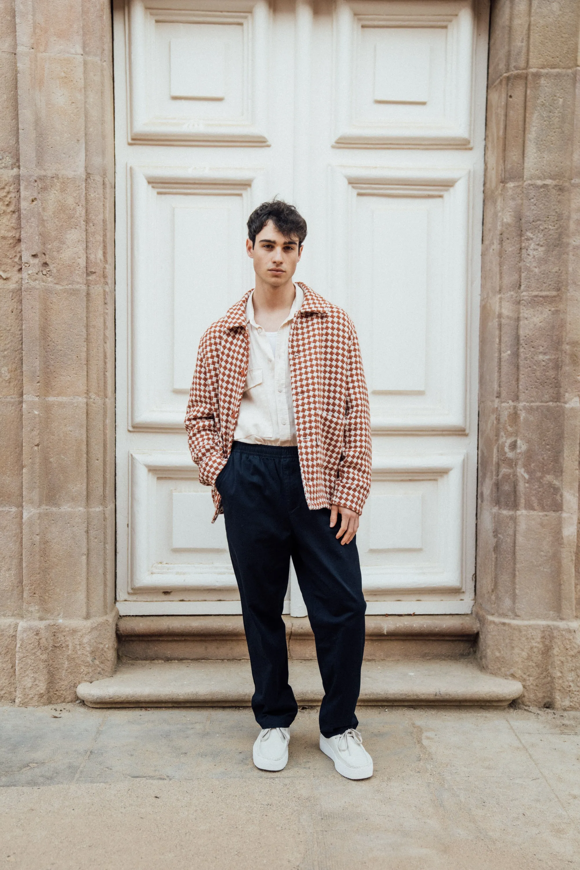 WILLIAM STAPLE COTTON TROUSER - NAVY