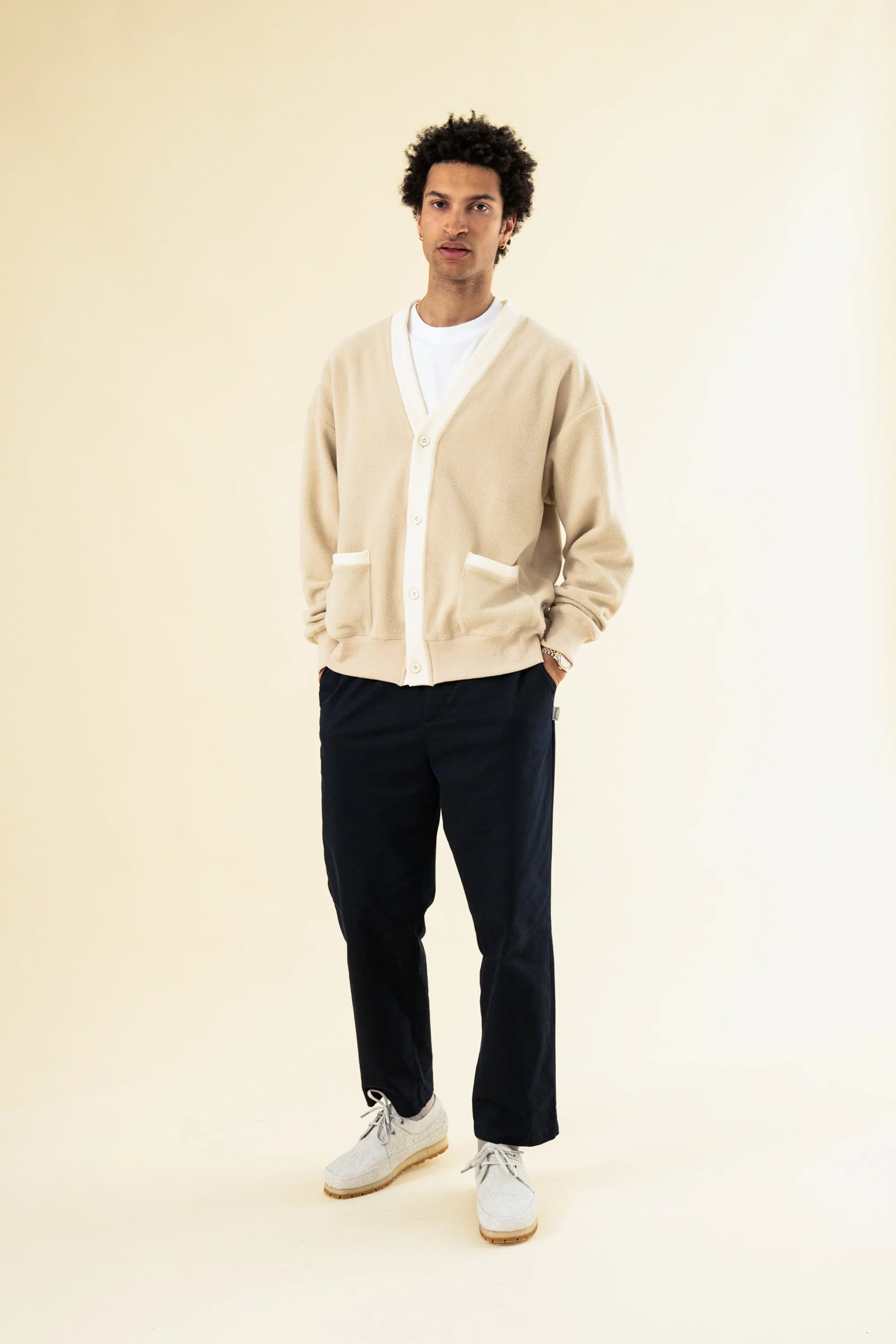 WILLIAM STAPLE COTTON TROUSER - NAVY