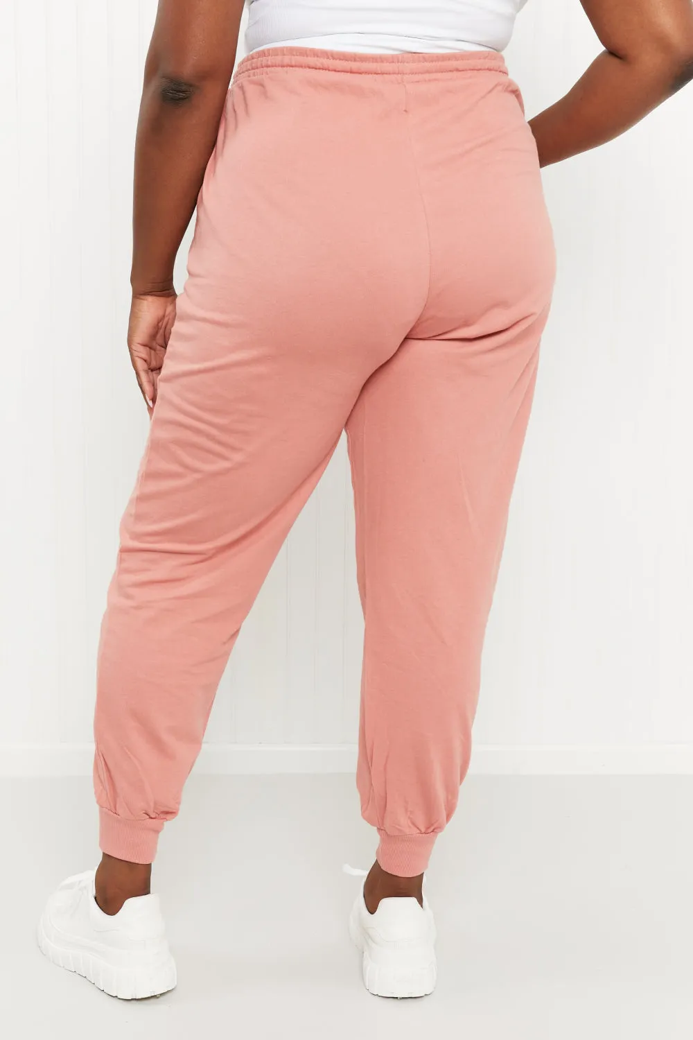 Yocwear Old Rose Color Drawstring Jogger Pants