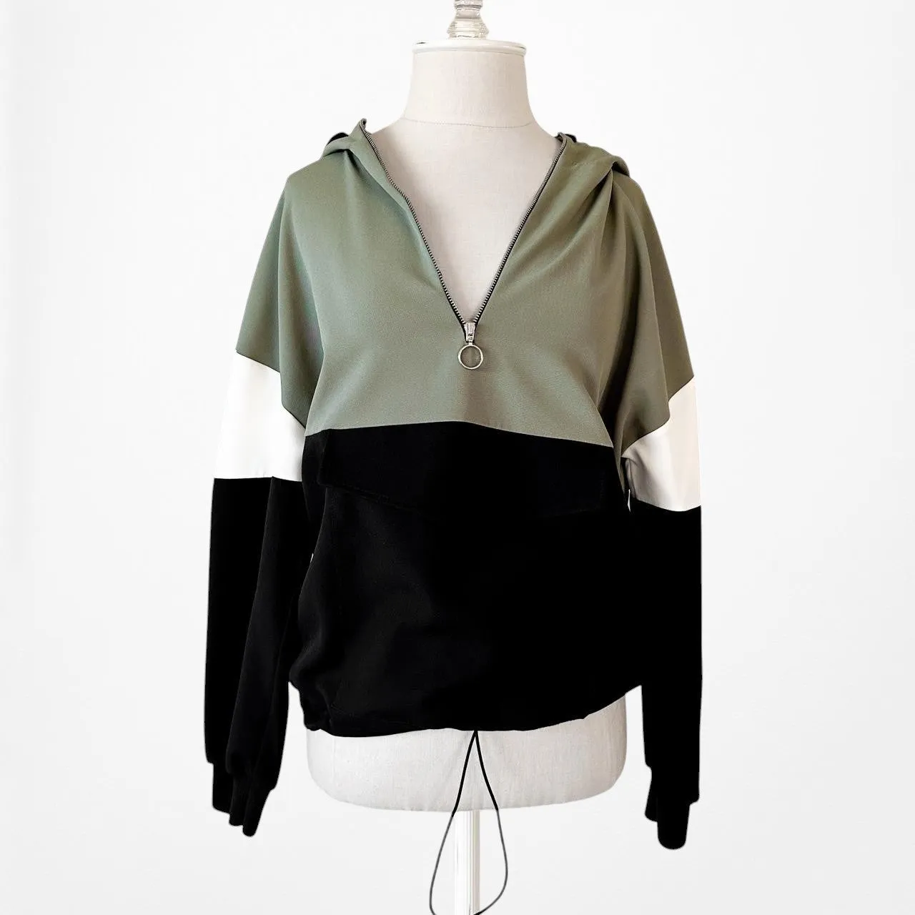 Zara Black Green Casual Sweatshirt Jogger Two Piece Track Suit Size XS